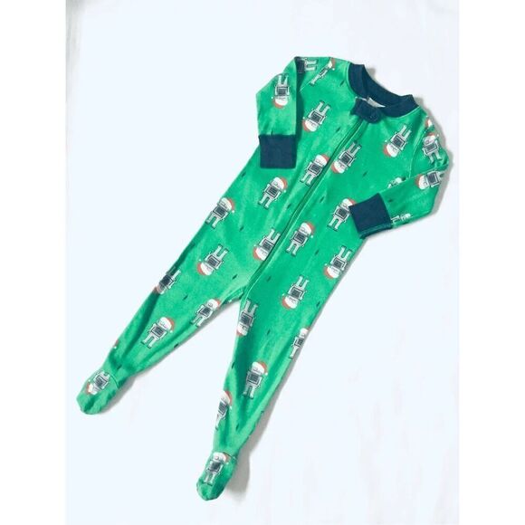 Hanna Andersson Baby 9-12 Mos (70) Santa Robot Sleeper BUY 2 GET 1 FREE - Picture 2 of 4